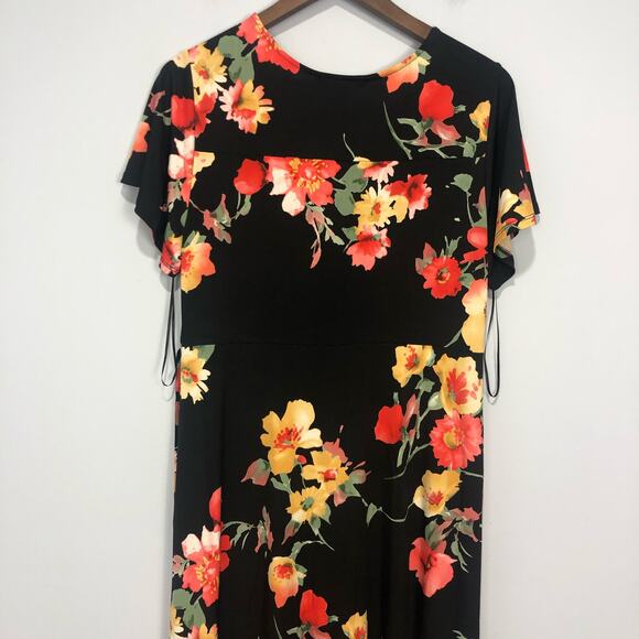 Gilli Women's V-Neck Floral Mini Dress Multicolor Size M - Picture 7 of 9